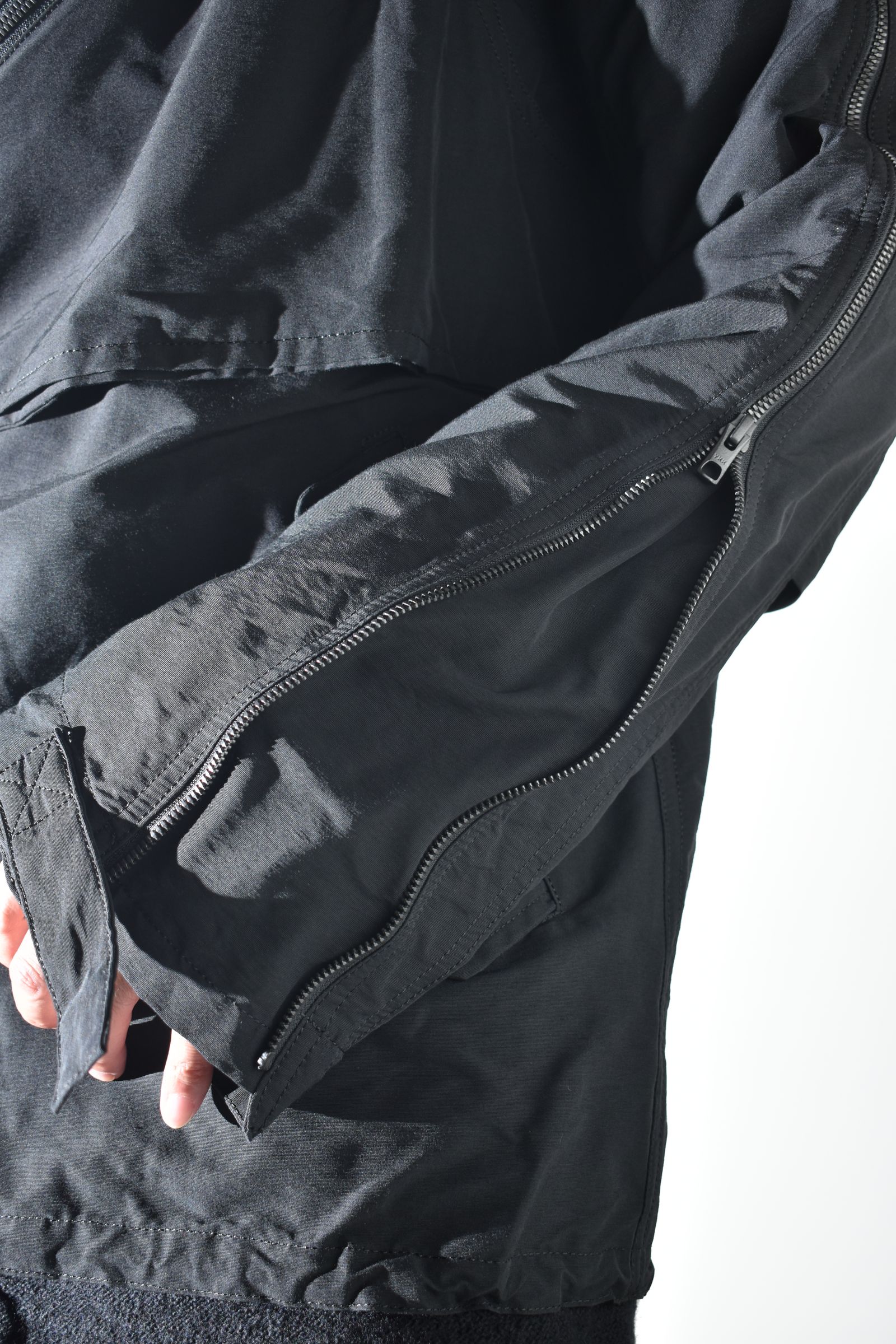 Multi Zip Short Mods Coat"Black" / マルチジップショートモッズコート"ブラック"