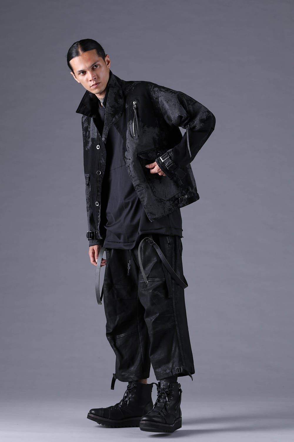 《2027SS先行予約分》Brushed-Coated Work Jacket"Black" / ブラッシュコーティングワークジャケット"ブラック"