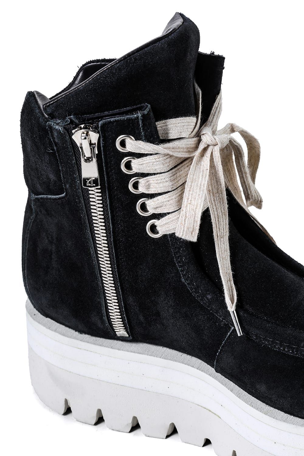 《2027SS先行予約分》Moccasin Boots "All Black / Black × White" / モカシンブーツ "オールブラック / ブラック×ホワイト"