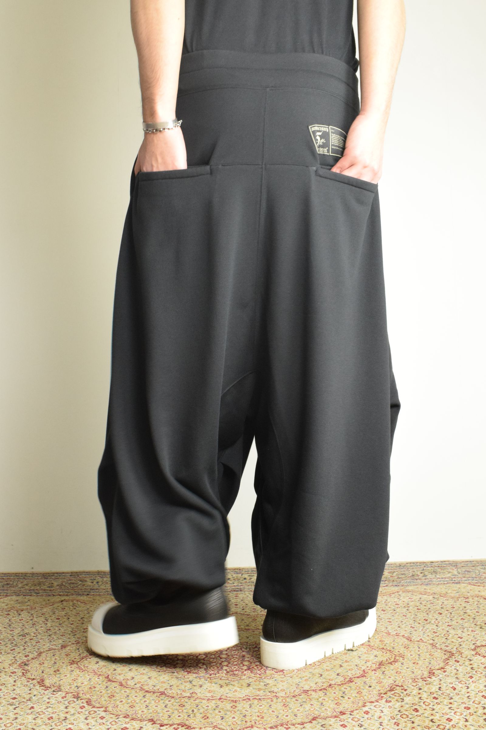 Sarouel Wide Sweat Pants"Black" / サルエルワイドスウェットパンツ"ブラック"