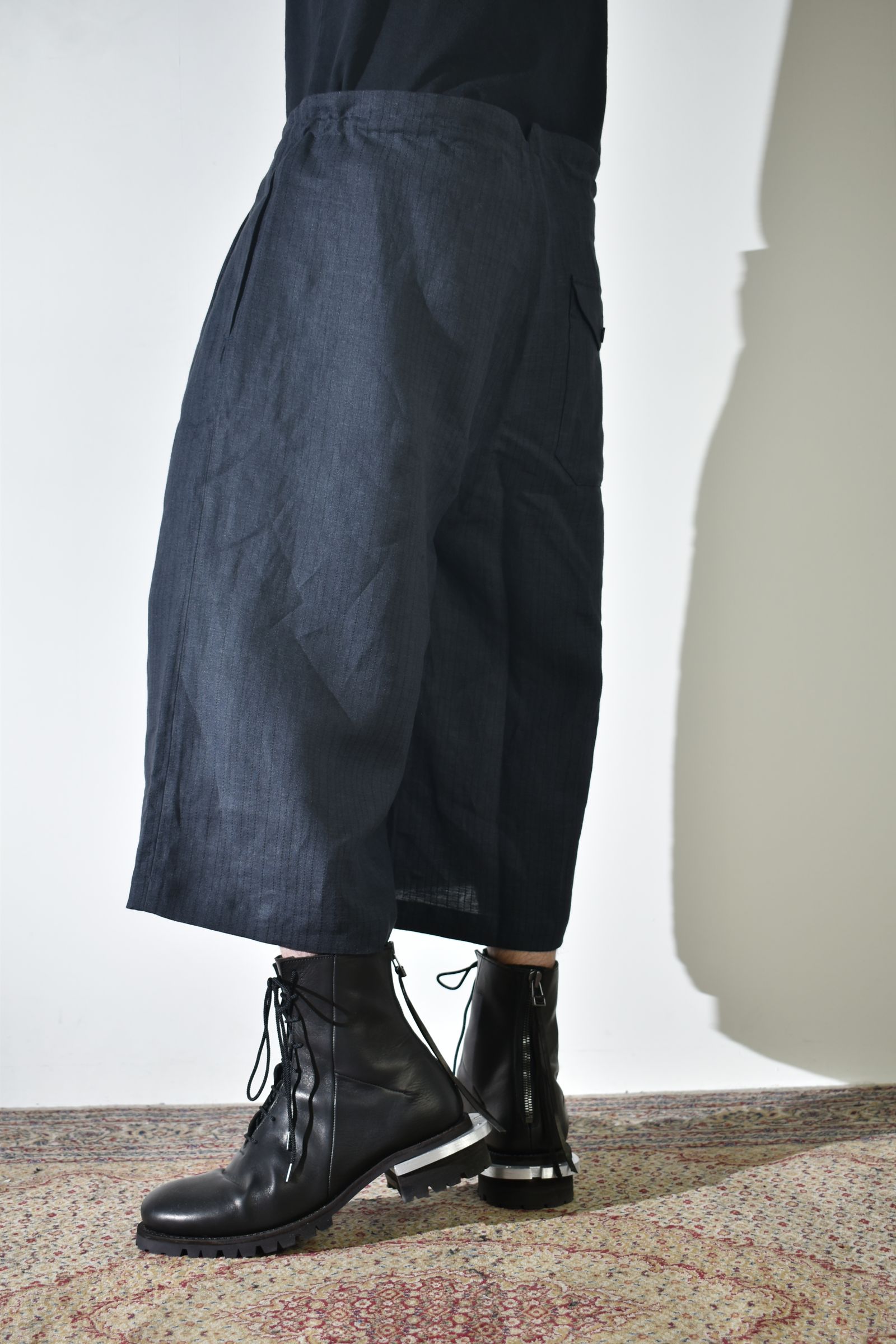 Linen Silk Trousers"Tuxedo" / リネンシルクトラウザー"タキシード"