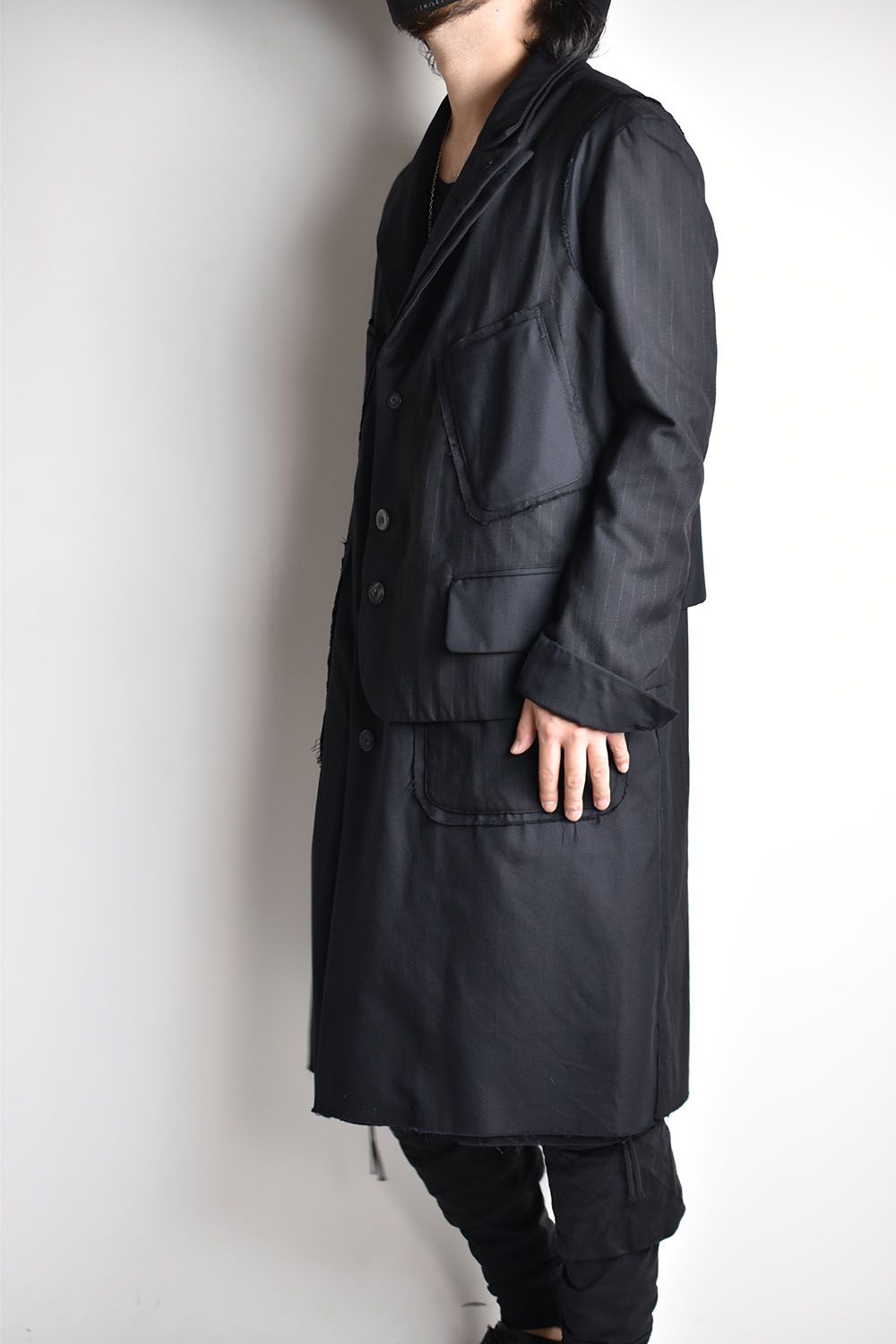 nude:masahiko maruyama - Patched Long Jacket W Half Vest
