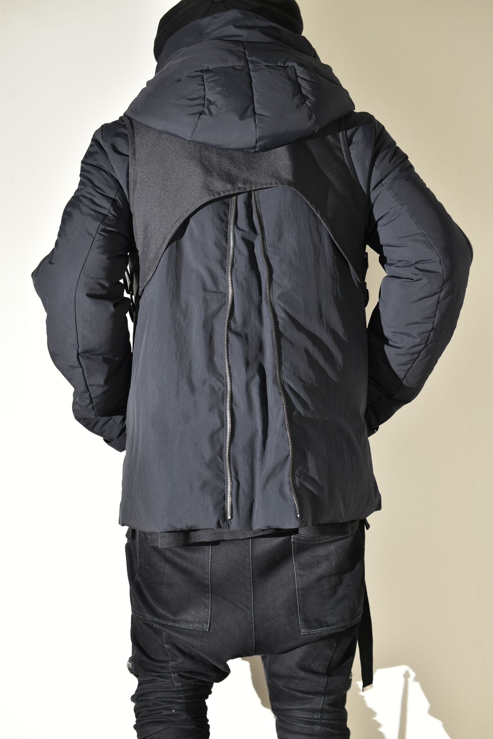 Multi Zip Down Parka Jacket (with Vest)"Black" / マルチジップダウンパーカージャケット(ベスト付き)"ブラック"