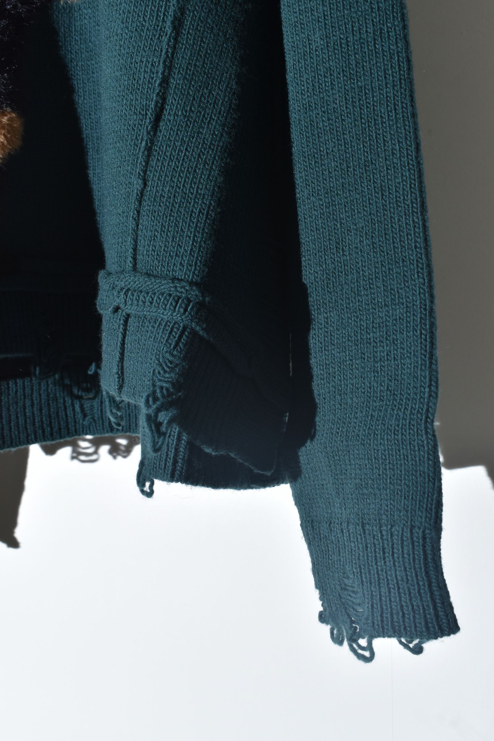 Dog Motif Intarsia Sweater "Jade" / ドッグモチーフインターシャセーター"ジェイド"