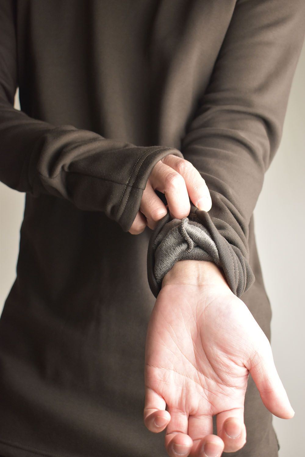 Bomber Heat Crew Neck Top"D.Grey" / ボンバーヒートクルーネックトップ"ダークグレー"