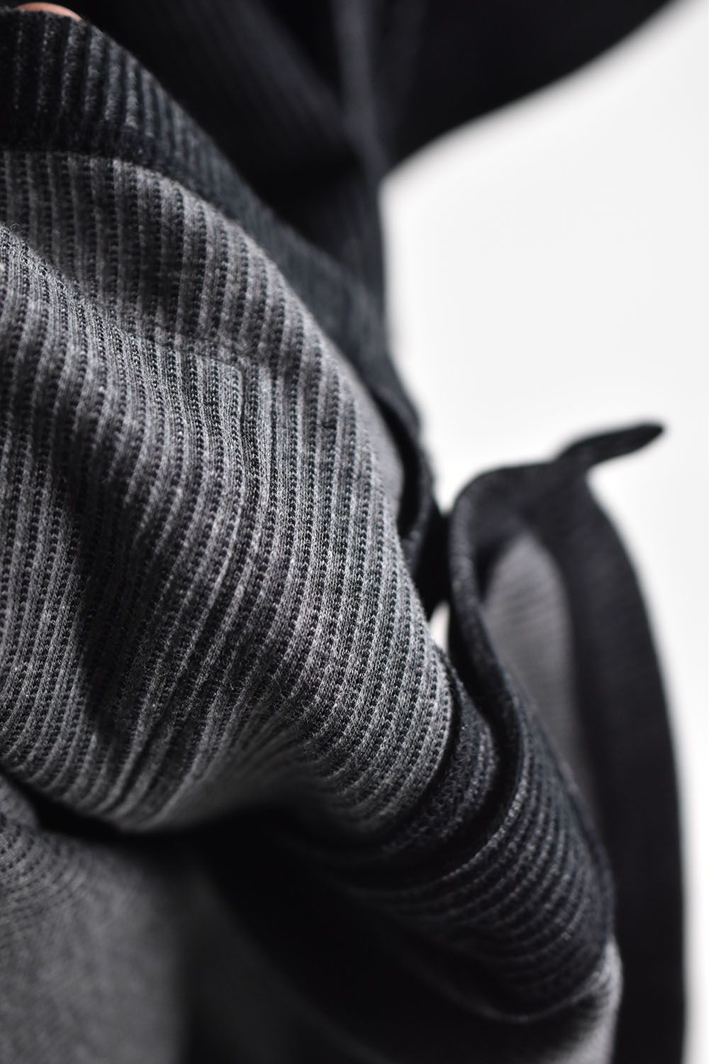 Stripe Knit Tee"Black"/ストライプニットTee"ブラック"