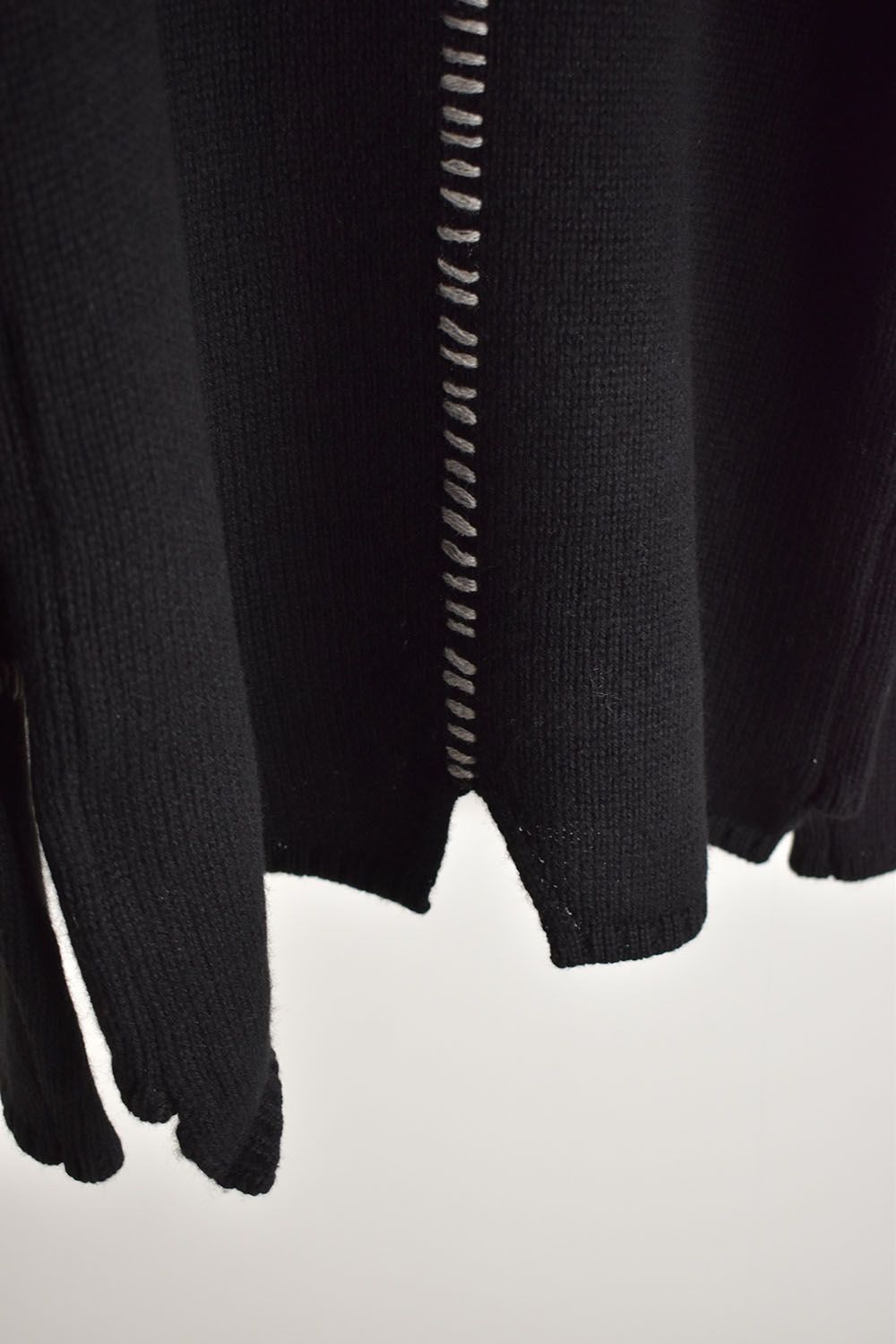 Over Lock Knit Pullover"Black" / オーバーロックニットプルオーバー"ブラック"