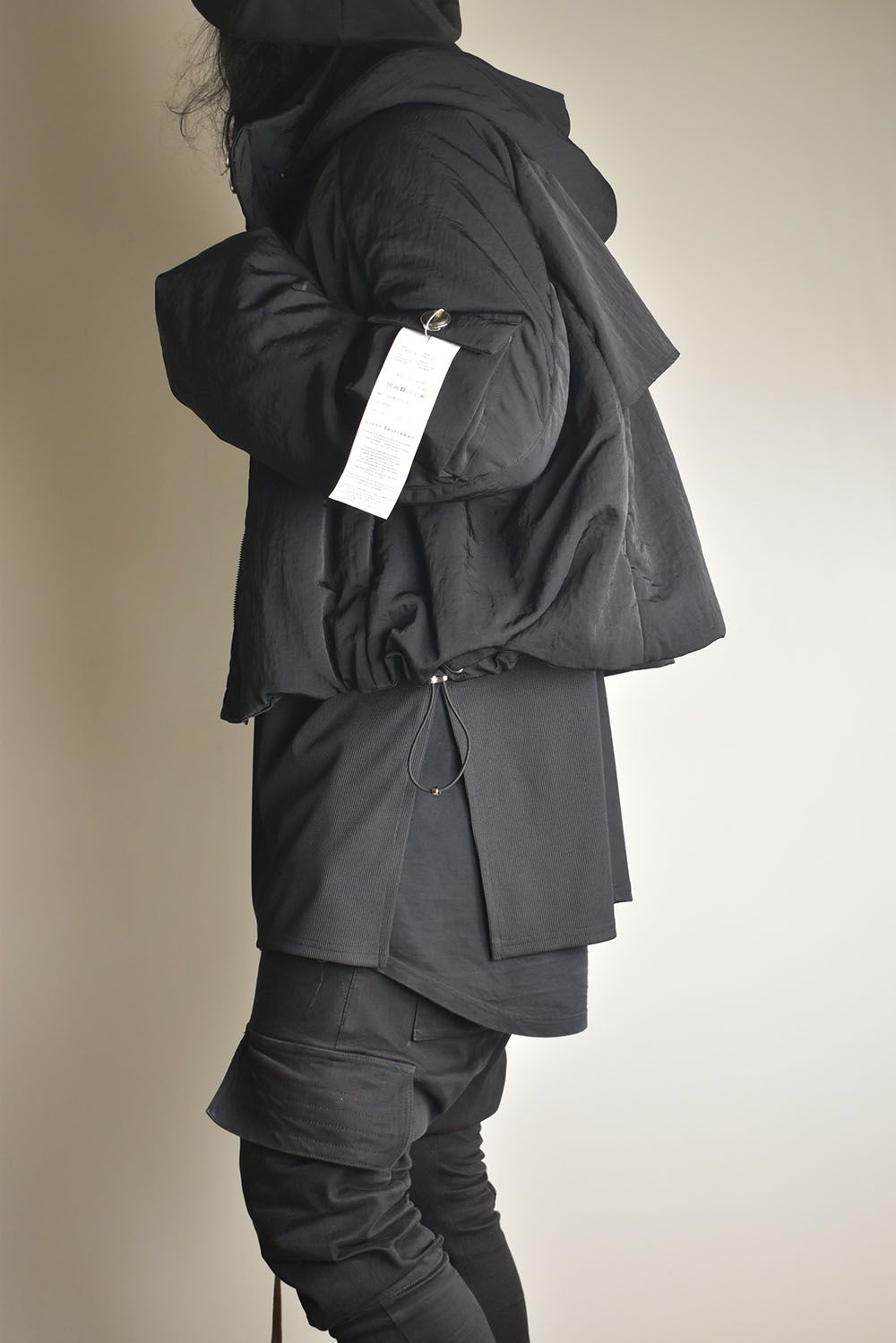 Padding Short Blouson"Black" / パディングショートブルゾン"ブラック"