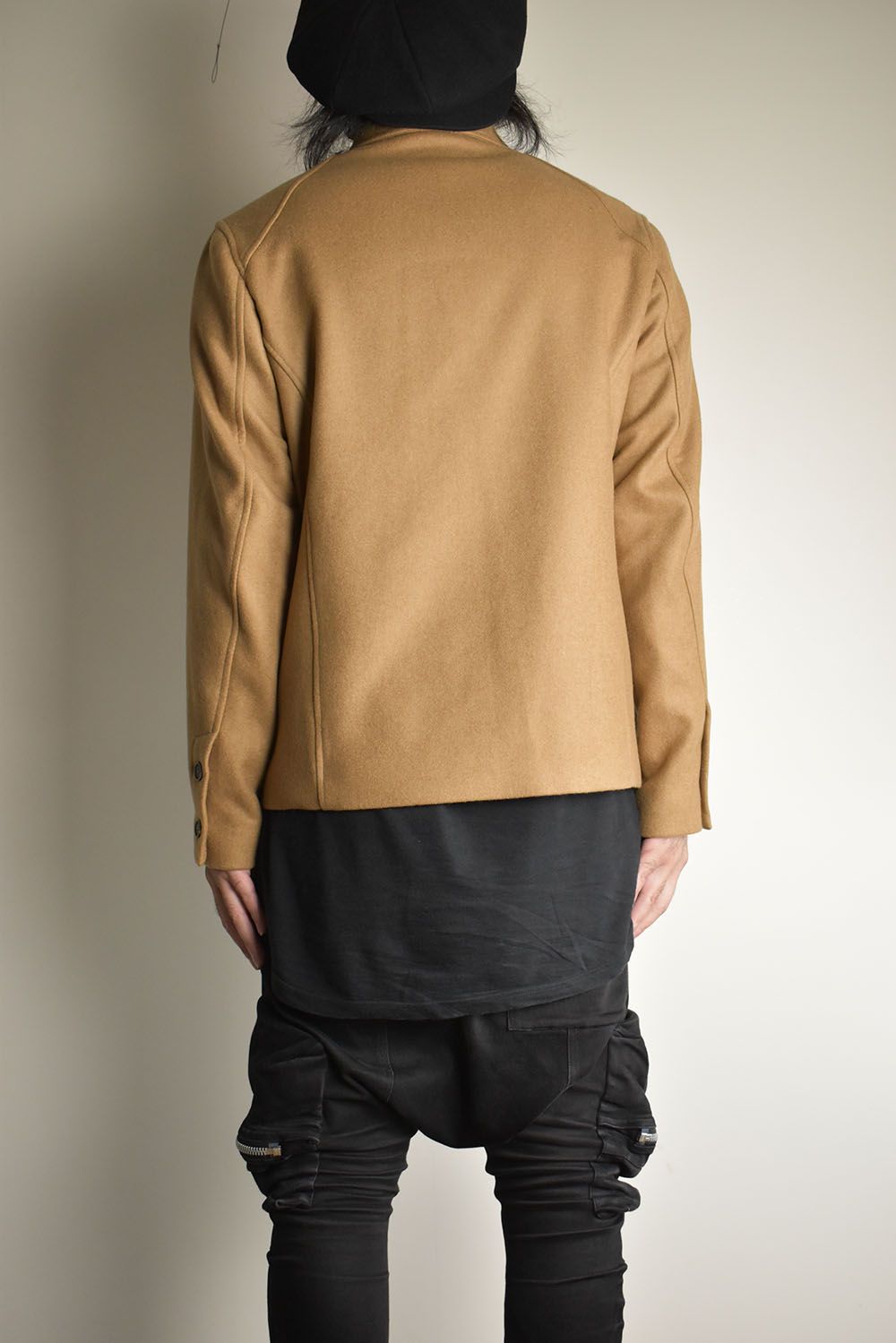 Wool Cashmere Work Jacket"Camel" / ウールカシミアワークジャケット"キャメル"