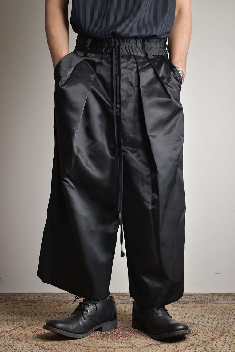 LC2 HAKAMA Trousers"Black"/袴トラウザーズ"ブラック"