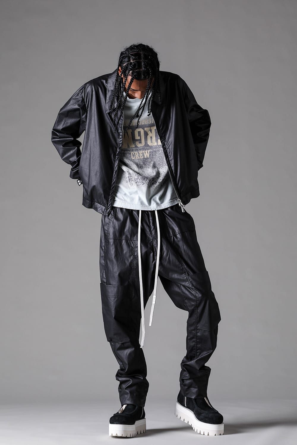 《2027SS先行予約》Cargo Long Tapered Pants "Black / Khaki" / カーゴロングテーパードパンツ"ブラック / カーキ"