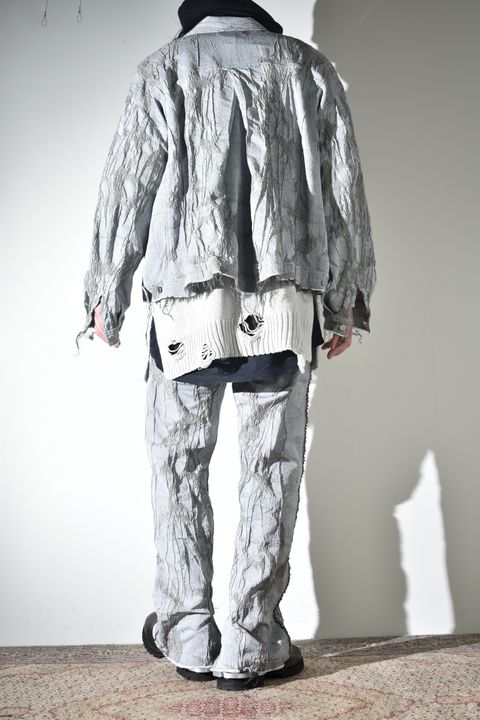 Licht Bestreben 2026SS クリーンな配色に退廃的にジャガードを施したセットアップ