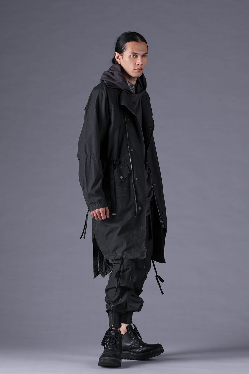 《2027SS先行予約分》Pigment-Coated Rider's Coat"Black" / 顔料コーティングライダースコート"ブラック"