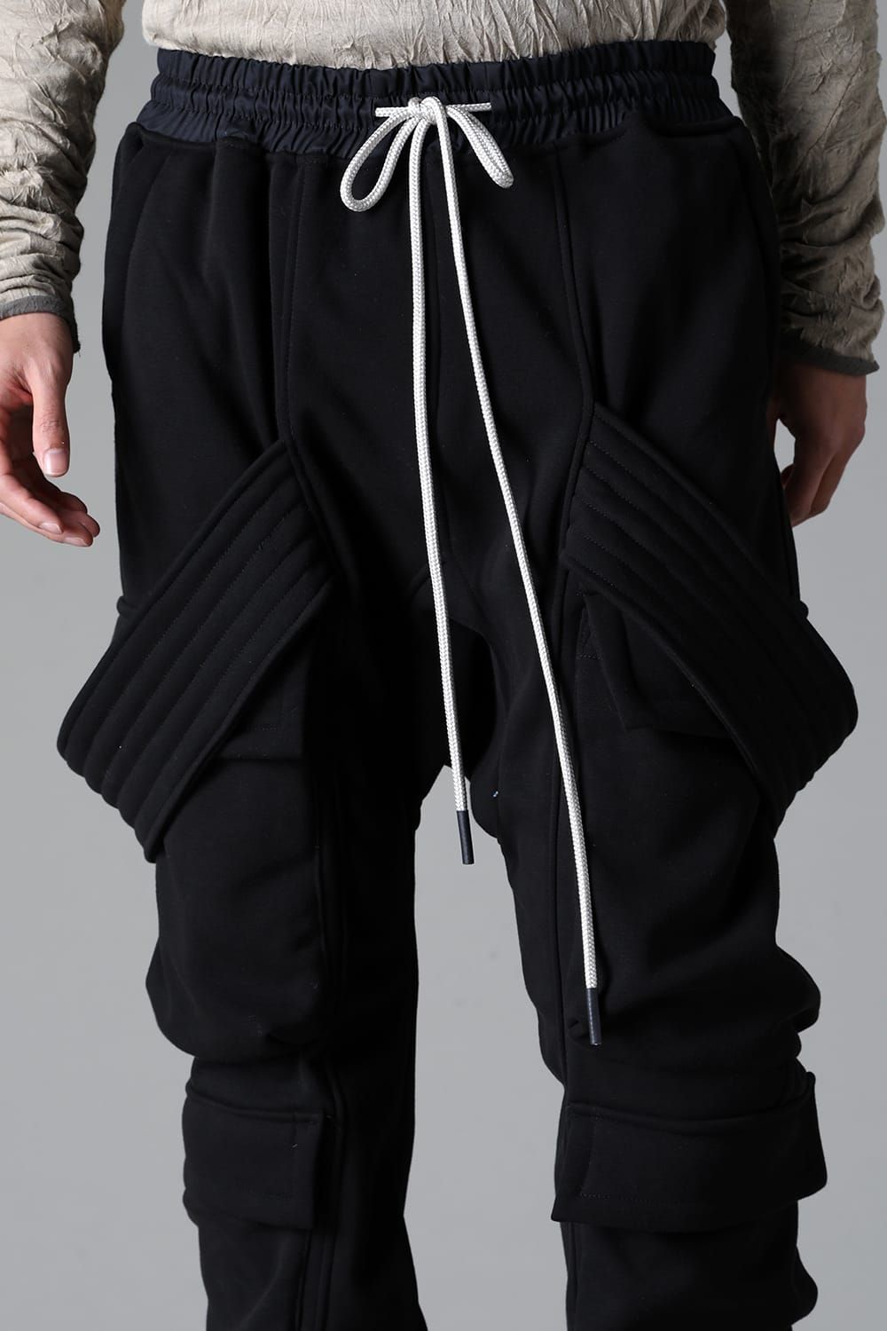 《2025AW先行予約》Bomber Heat Belt Cargo Sarouel Pants"Black" / ボンバーヒートベルトカーゴサルエルパンツ"ブラック"