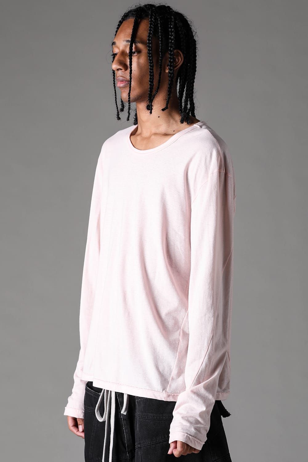 《2027SS先行予約》Switching Long Sleeve "Black / Ivory / Greige / Ice Blue / Pale Shell" / スウィッチングロングスリーブ"ブラック/アイボリー/グレージュ/アイスブルー/ペイルシェル"
