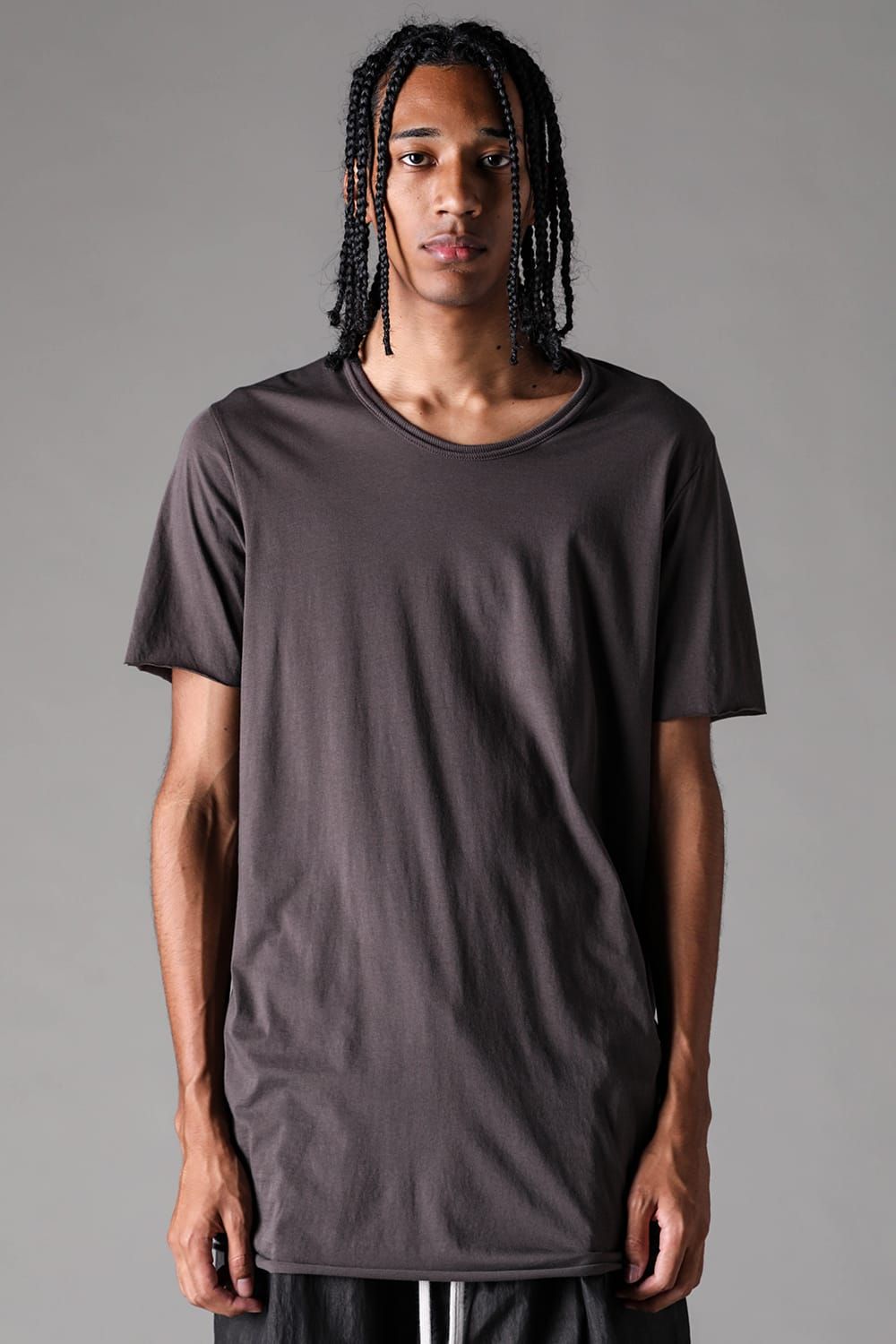 《2027SS先行予約》Albini Airy Crew Neck Tee"Black / Sage Green / Brown / L.Grey / White" /  アルビニエアリークルーネックTee"ブラック /セージグリーン /ブラウン /ライトグレー/ホワイト"