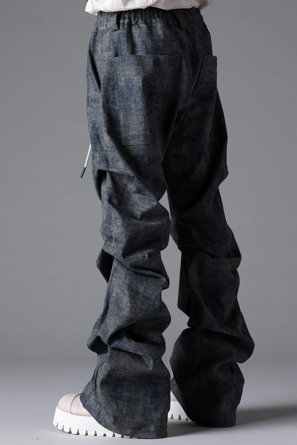 《2026SS先行予約》Blended Shades Denim Tuck Bootscut Pants"D.verdigris / L.verdigris /Steel Blue"/ ブレンデッドシェイドデニムタックブーツカットパンツ"ダークベルディグリ/ライトベルディグリ/スティールブルー"
