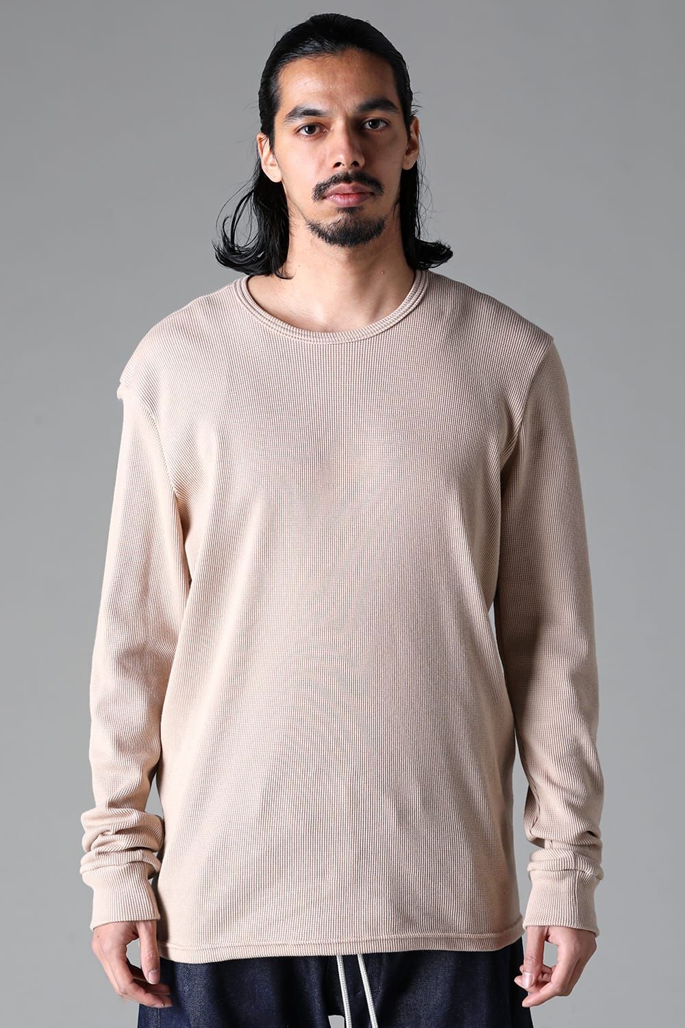 《2025AW先行予約》Crew Neck Top"Black / Beige /Khaki /Grey /D.Grey" / クルーネックトップ"ブラック/ベージュ/カーキ/グレー/ダークグレー"