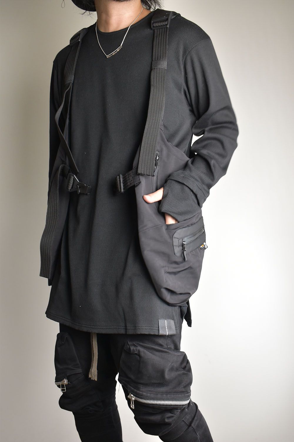 2Way Tactical Vest Bag"Black"/2ウェイタクティカルベストバッグ"ブラック"