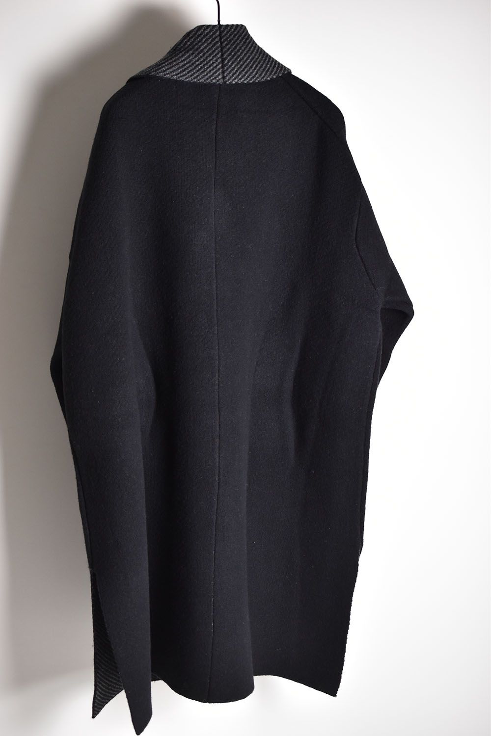 Reversible Knit Coat"Black"/リバーシブルニットコート"ブラック"