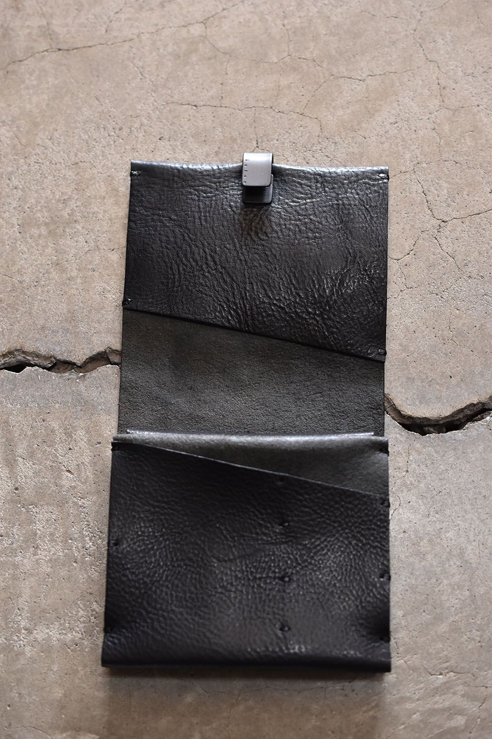 Italian Cow Leather Wallet"Black"/