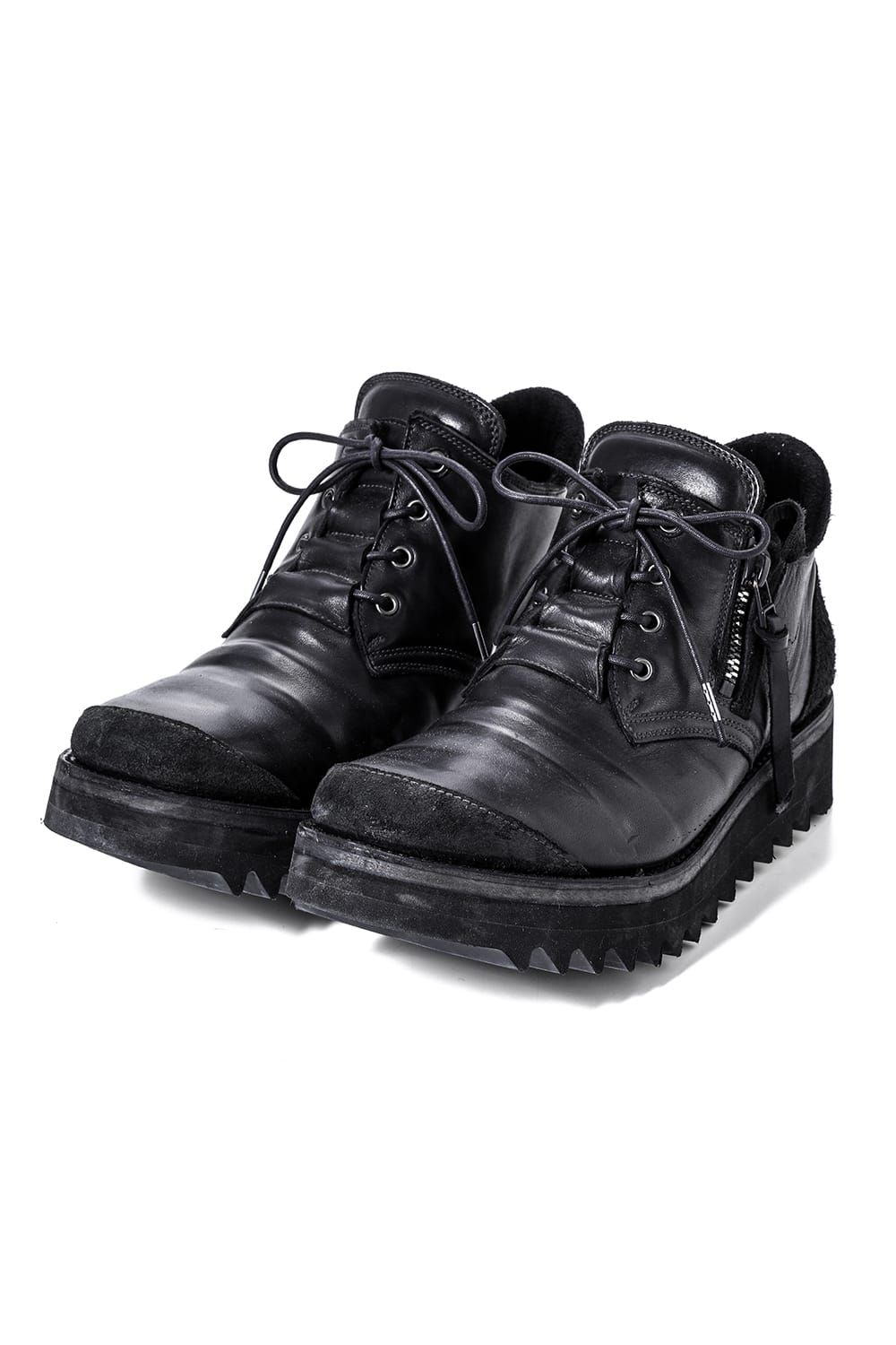 Horse Leather Derby Shoes"Black" / ホースレザーダービーシューズ"ブラック"