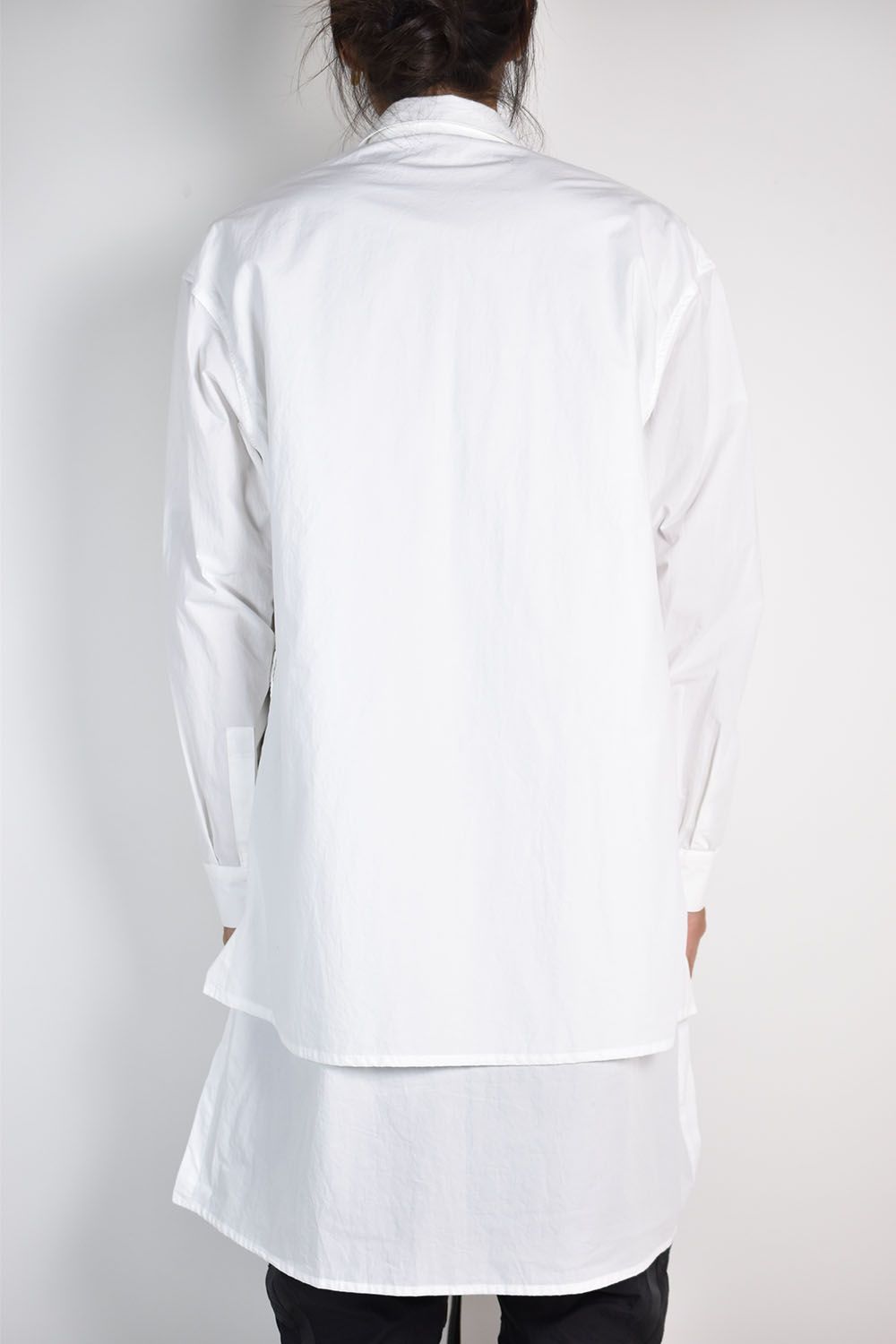Layered Long Shirts"White"/レイヤードロングシャツ"ホワイト"