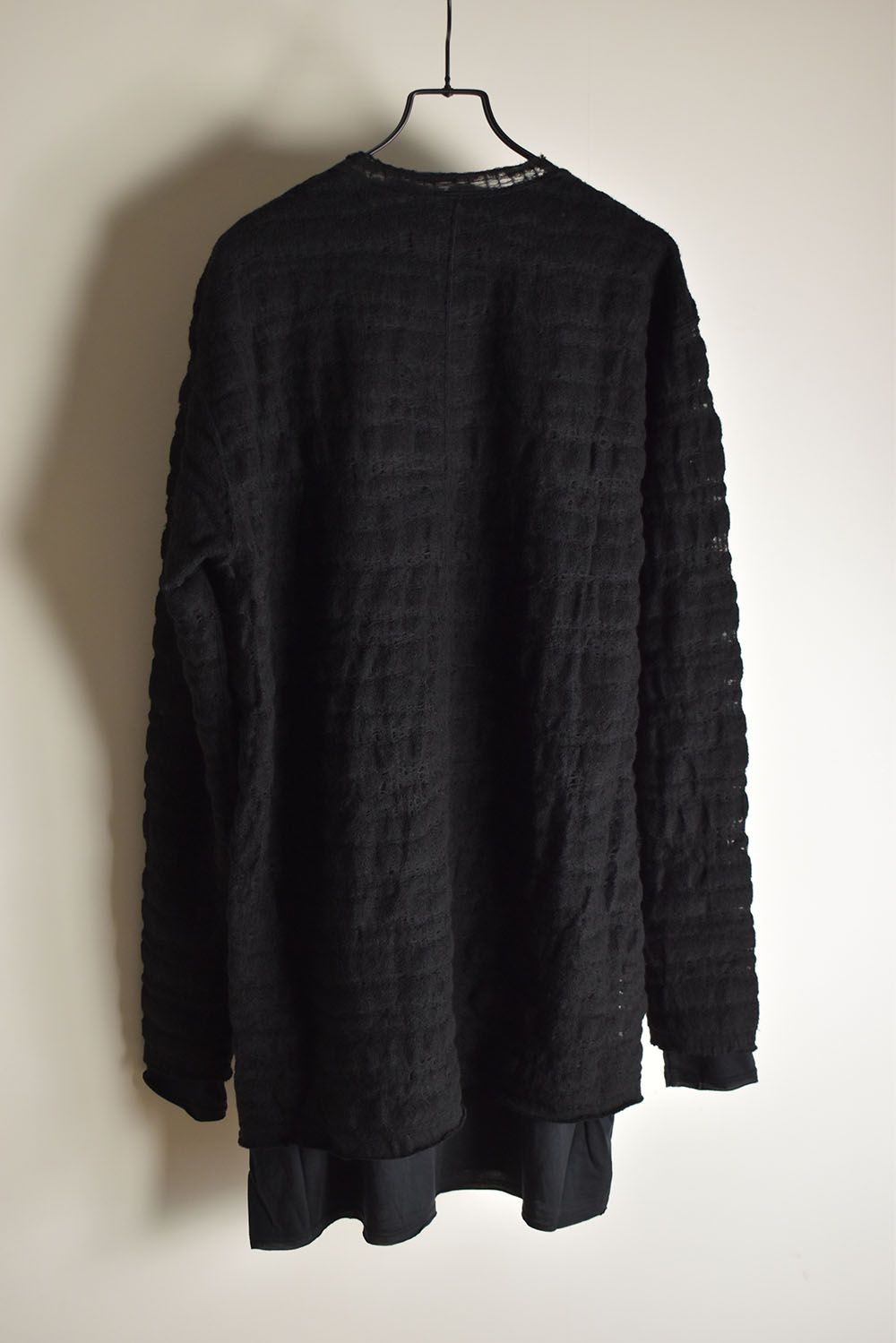 OVERSIZED LAYERED LONG SLEEVE T SHIRT"Black"/オーバーサイズドレイヤードロングスリーブTee"ブラック"