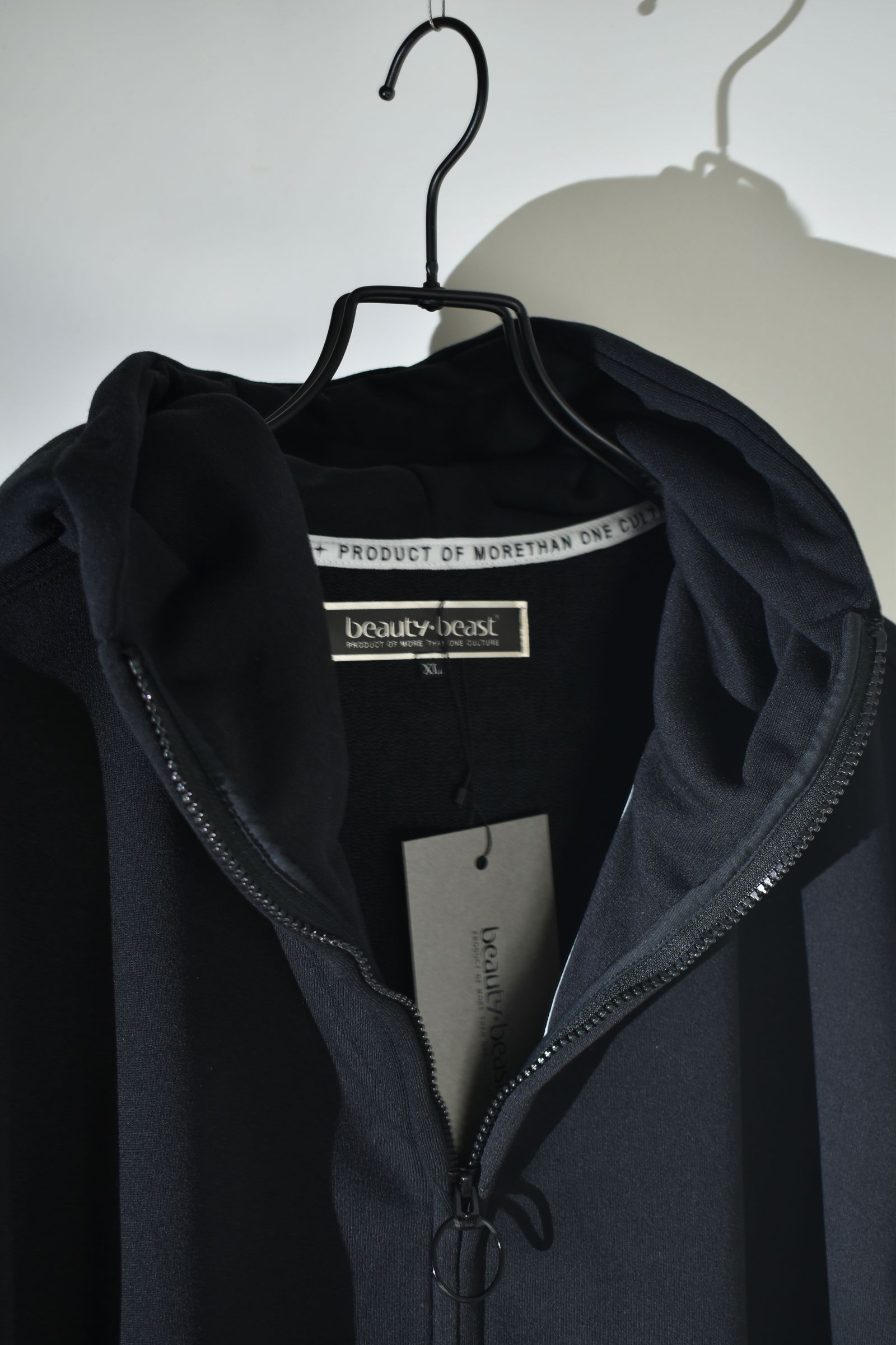 No Sleeve Zip Hoodie"Black" / ノースリーブジップフーディ"ブラック"
