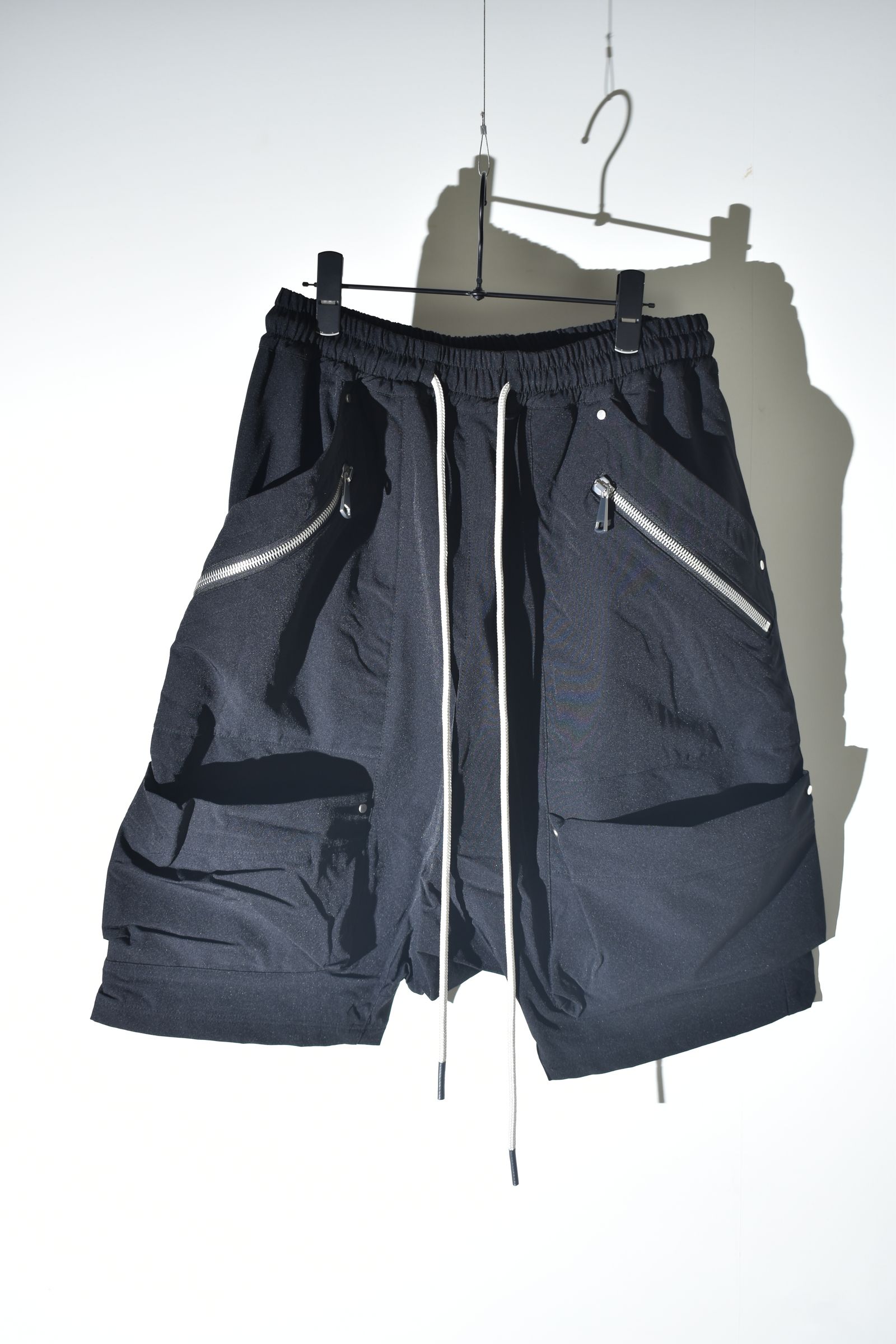 Stretch Nylon Cargo Shorts"Black" / ストレッチナイロンカーゴショーツ"ブラック"