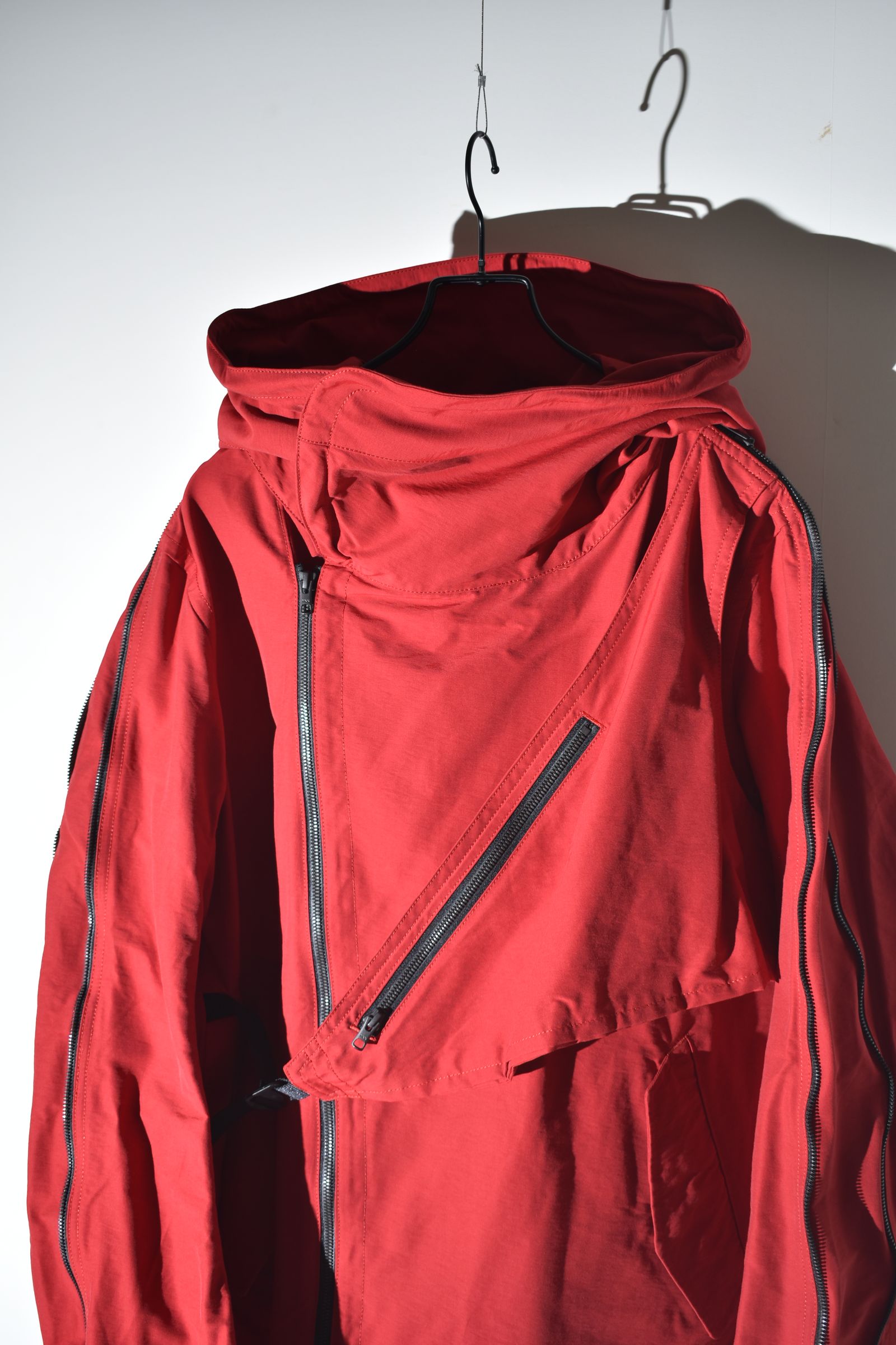 Multi Zip Short Mods Coat"Red" / マルチジップショートモッズコート"レッド"
