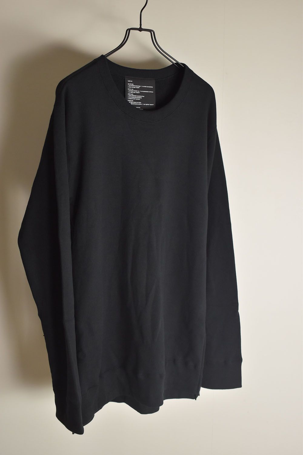 Over Sized Pullover"Black" / オーバーサイズプルオーバー"ブラック"