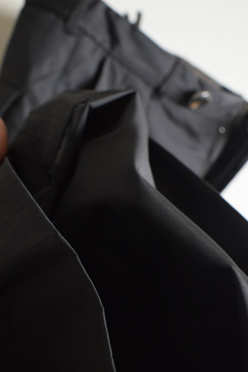 Shingle Flap Baggy Trousers "Charcoal" / シンフラップバギートラウザー"チャコール"