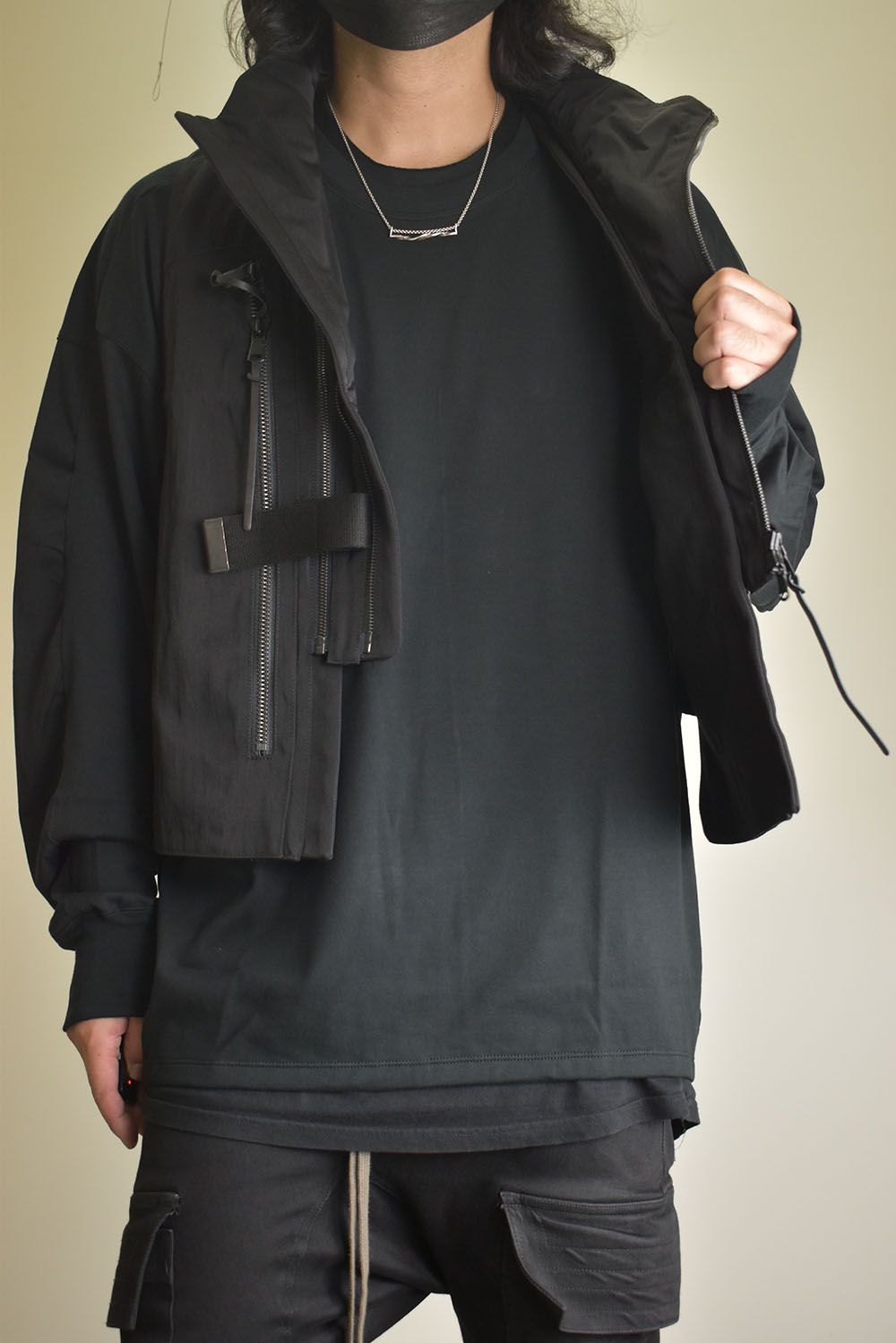 Nylon Wool Twill Tactical Vest"Black" / ナイロンウールツイルタクティカルベスト"ブラック"