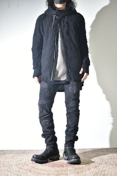 D.HYGEN ジャガードダメージパイルフーディ入荷