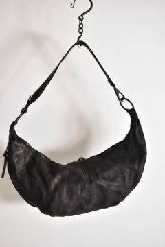 Double Shoulder Garment-Dyed Shoulder Bag"Black"/ダブルショルダーガーメントダイショルダーバッグ"ブラック"