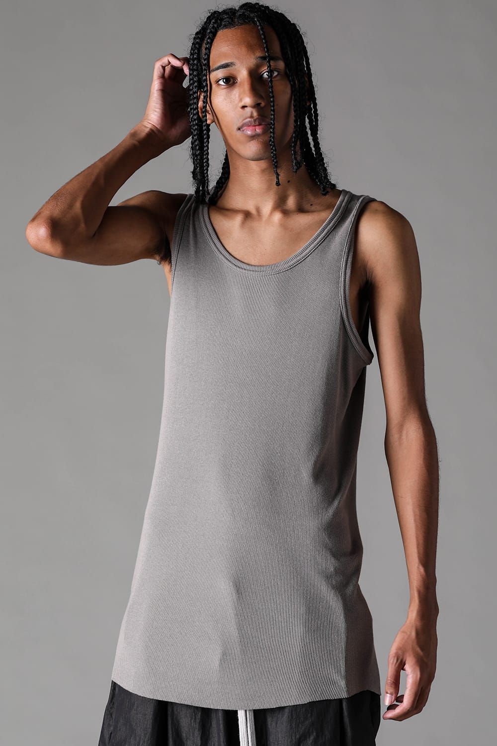 《2027SS先行予約》Regular Rib Tank Top"Greige" / レギュラーリブタンクトップ "グレージュ"