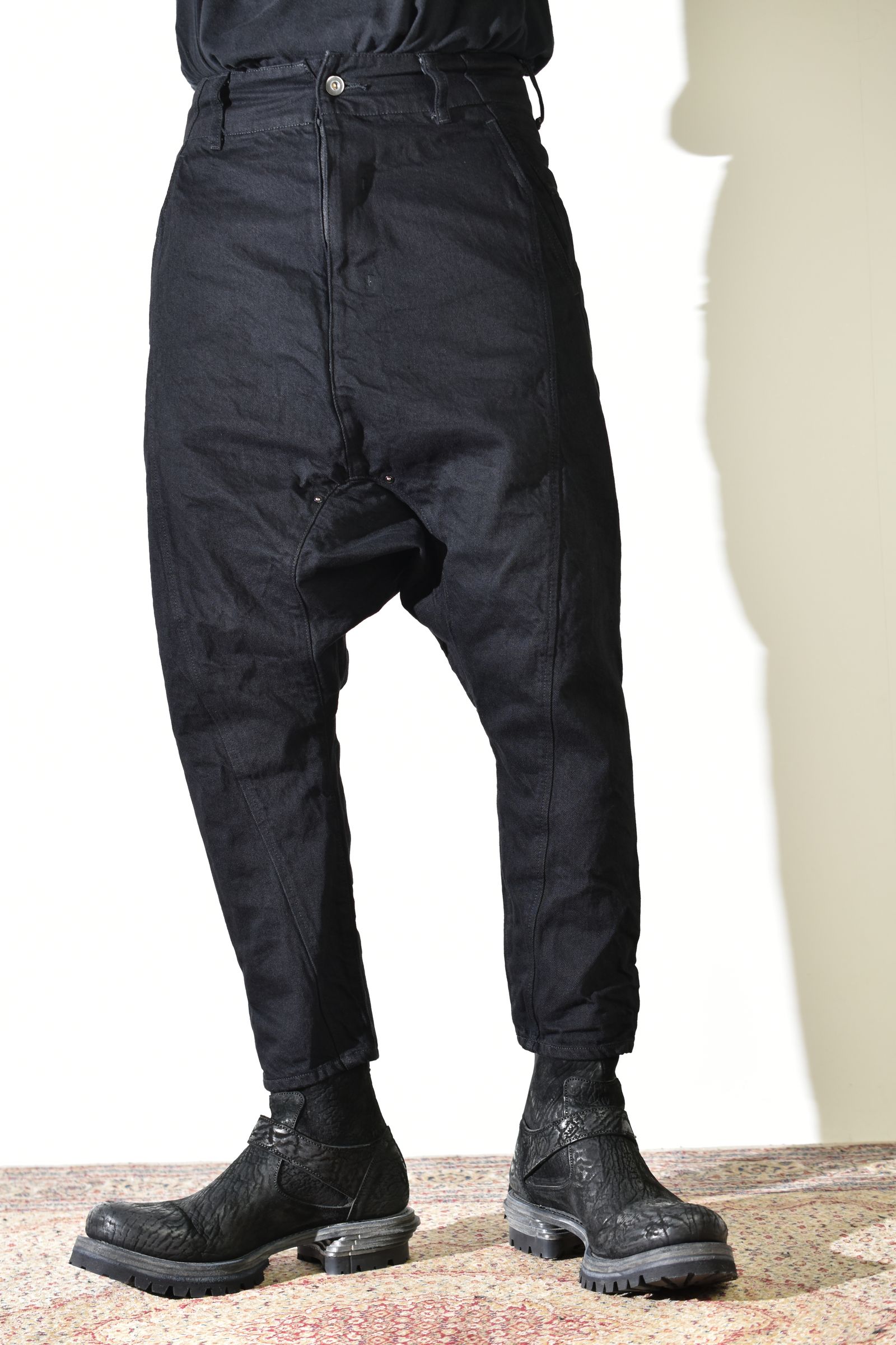 Sarrouel Denim Pants "Black" / サルエルデニムパンツ "ブラック"