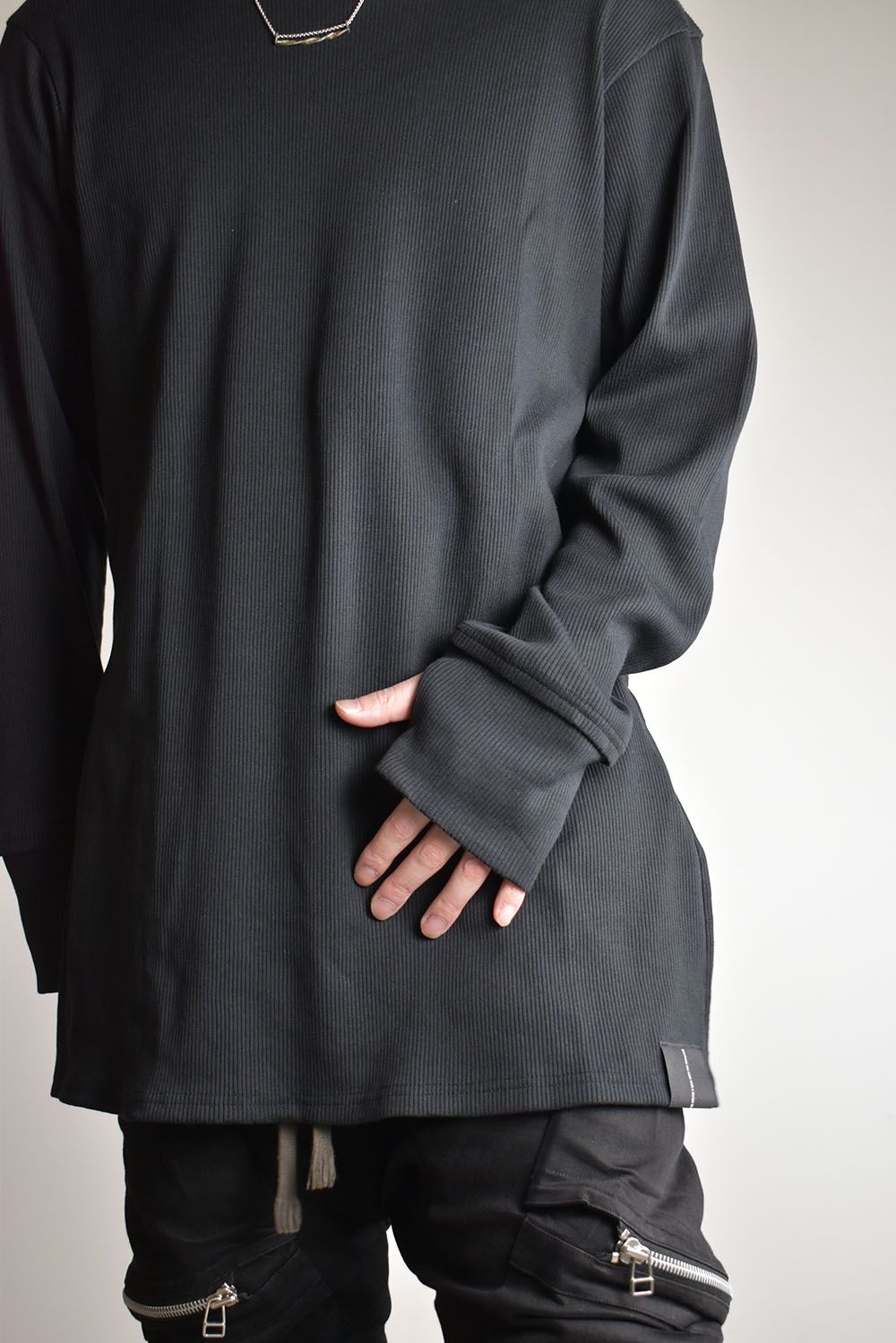 Base Layer Round Neck"Black"/ベースレイヤーラウンドネック"ブラック"