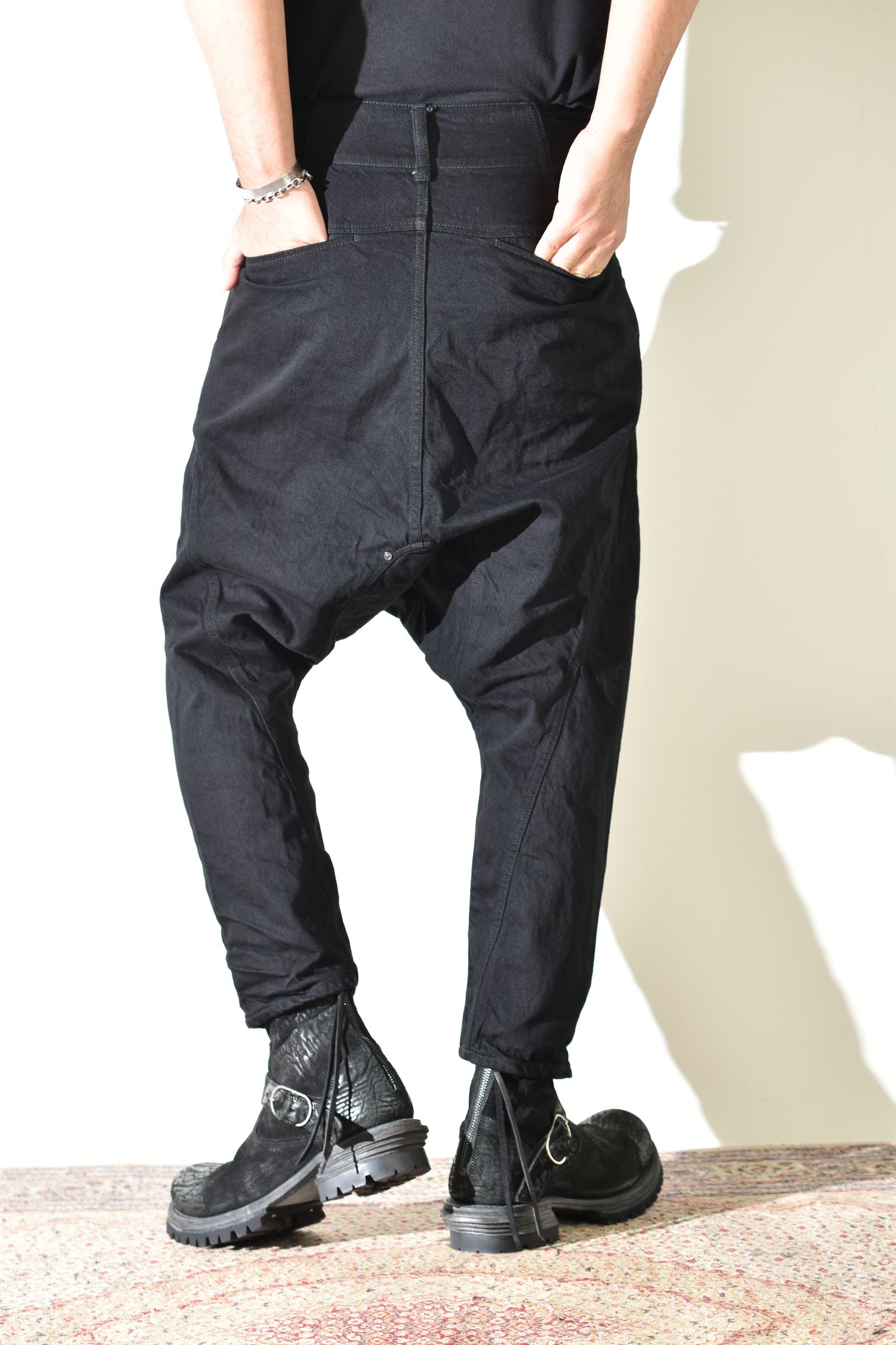 Sarrouel Denim Pants "Black" / サルエルデニムパンツ "ブラック"