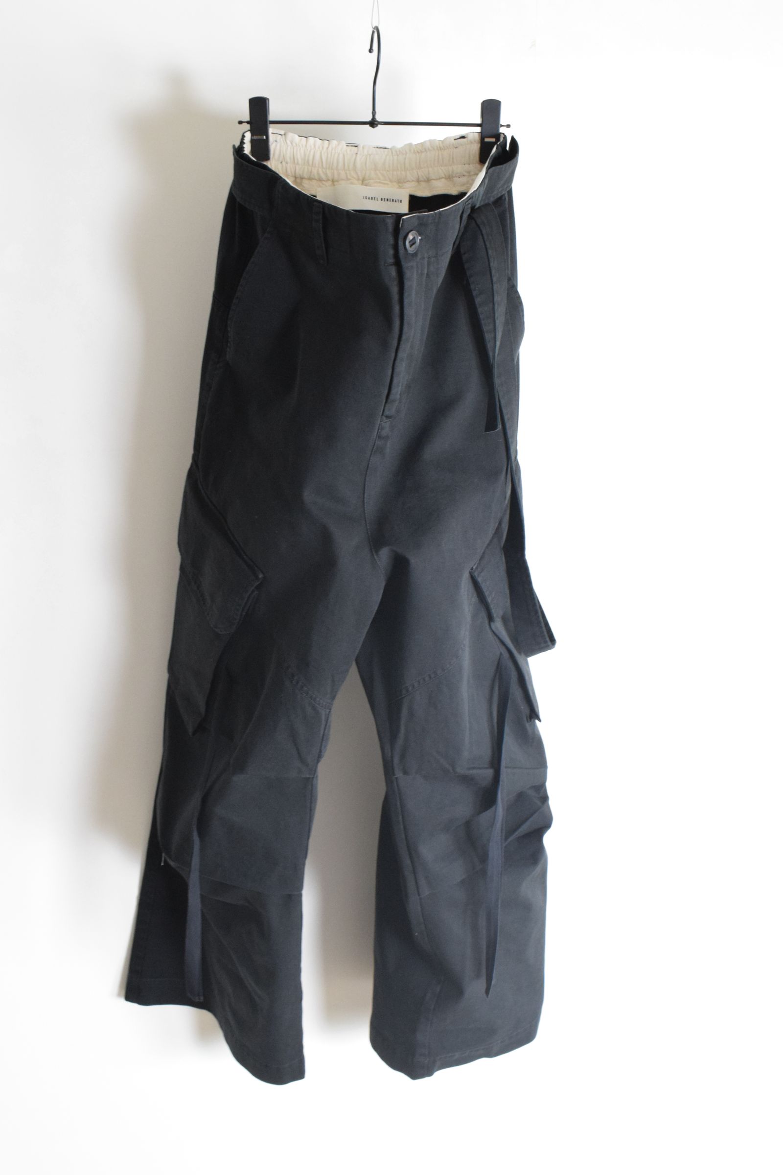 Cargo Flared pants"Black" / カーゴフレアパンツ"ブラック"