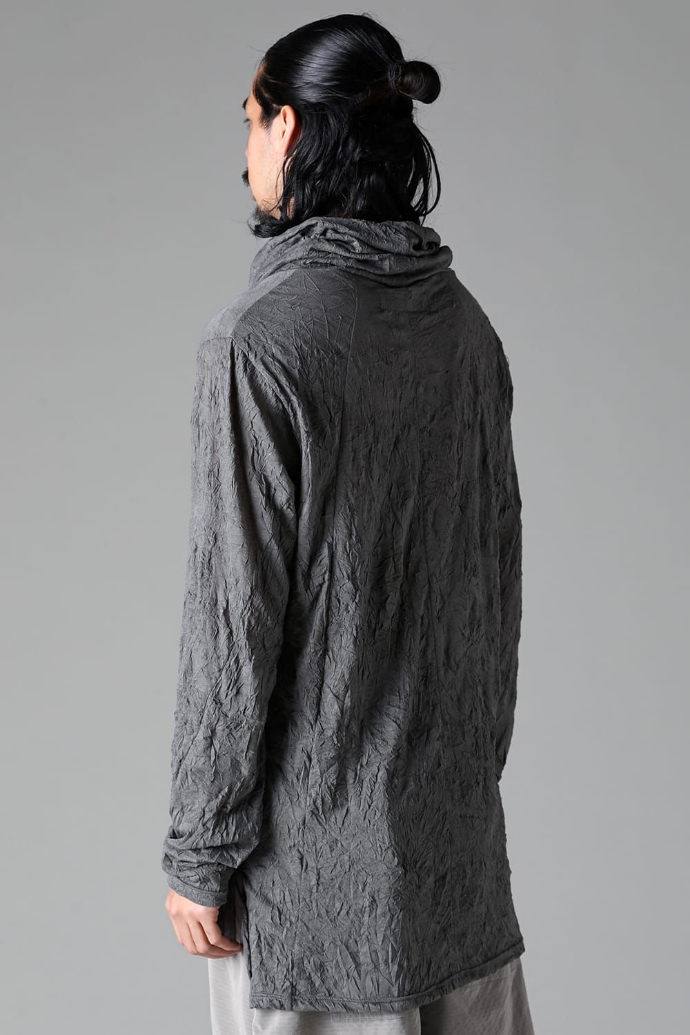 《2025AW先行予約》Gauze Washer High Neck Top"Black / Grey /Ivory /Beige"/ガーゼワッシャーハイネックトップ"ブラック/グレー/アイボリー/ベージュ"