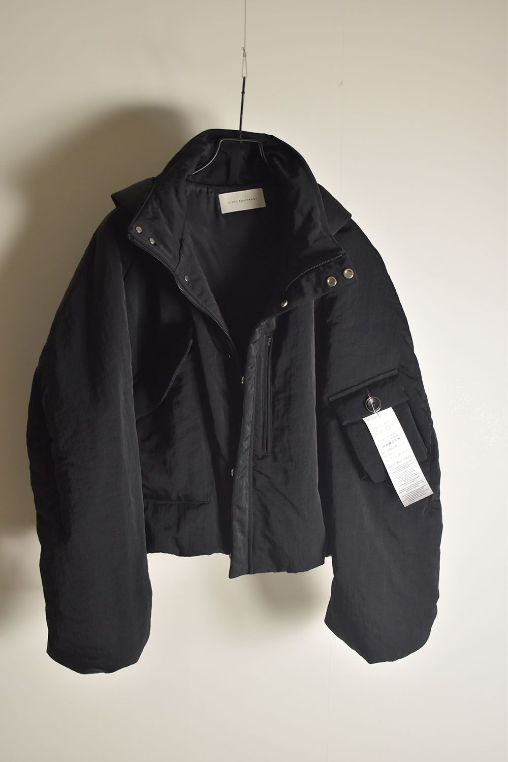 Padding Short Blouson"Black" / パディングショートブルゾン"ブラック"