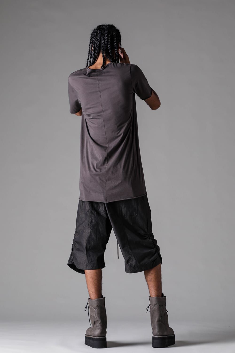 《2027SS先行予約》Albini Airy Crew Neck Tee"Black / Sage Green / Brown / L.Grey / White" /  アルビニエアリークルーネックTee"ブラック /セージグリーン /ブラウン /ライトグレー/ホワイト"