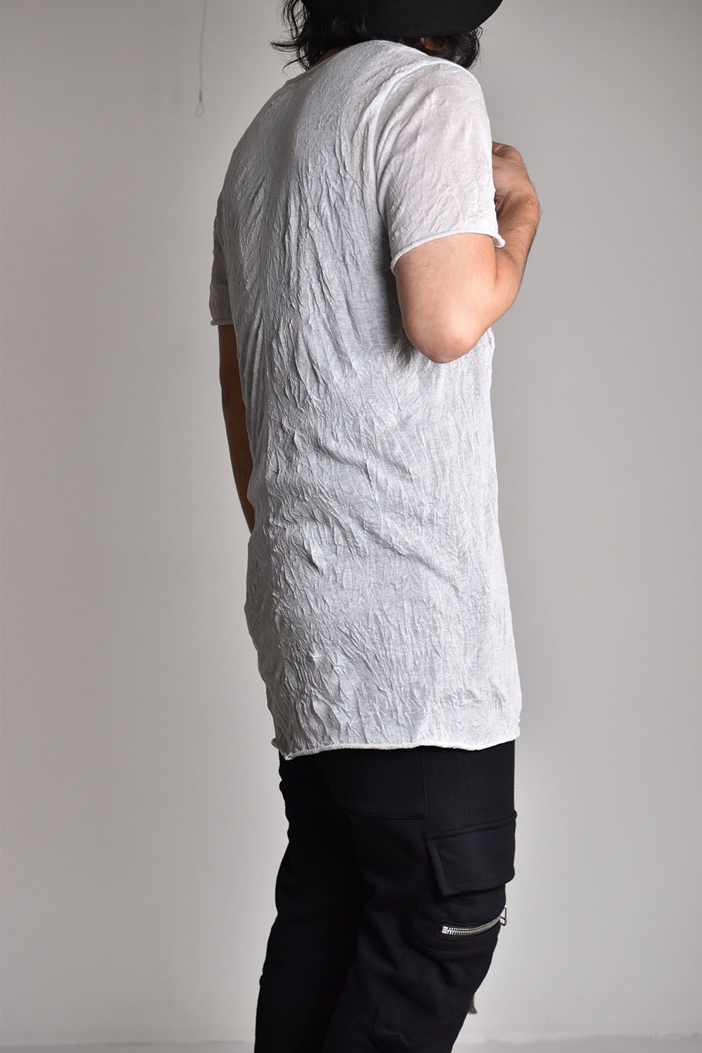 《2026SS先行予約》Gauze Washer V Neck Tee"Black/White/Ivory/Beige/Grey" / ガーゼワッシャーVネックTee"ブラック/ホワイト/アイボリー/ベージュ/グレー"