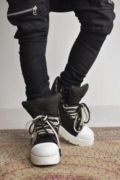 High Cut Sneakers"Black×White"/ハイカットスニーカー"ブラック×ホワイト"