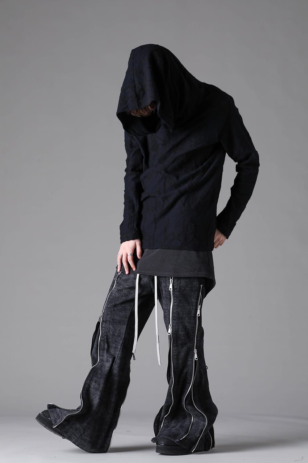 《2026AW先行予約》Twisted Hoodie Pullover "Black" / ツイストフーディプルオーバー"ブラック"
