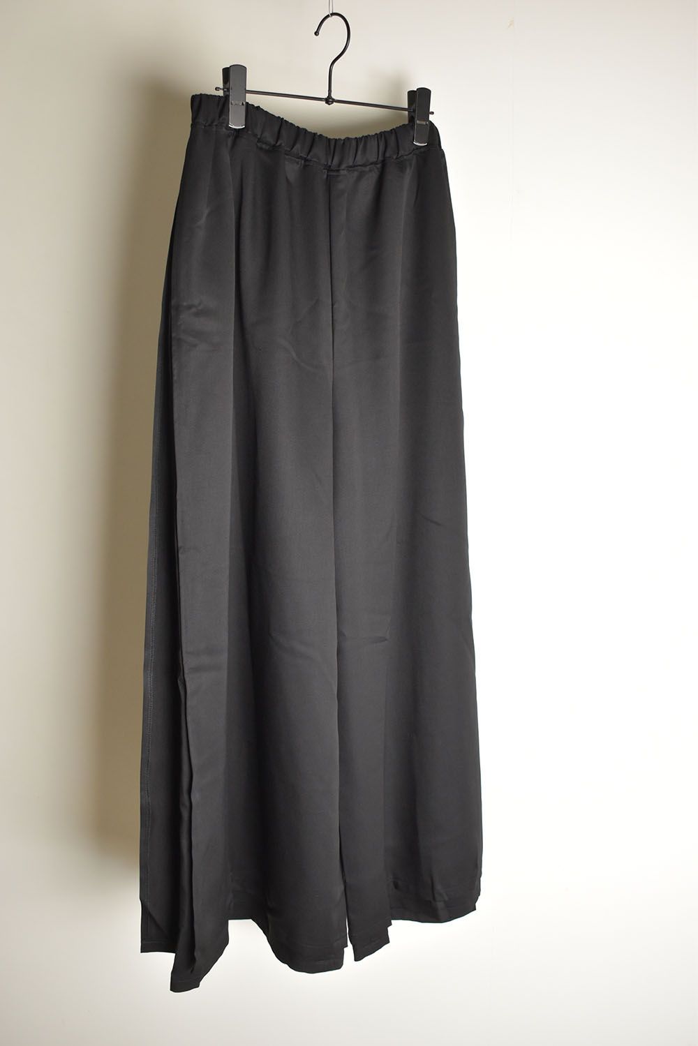 Layerd Slit Hakama Pants"Black" / レイヤードスリット袴パンツ"ブラック"