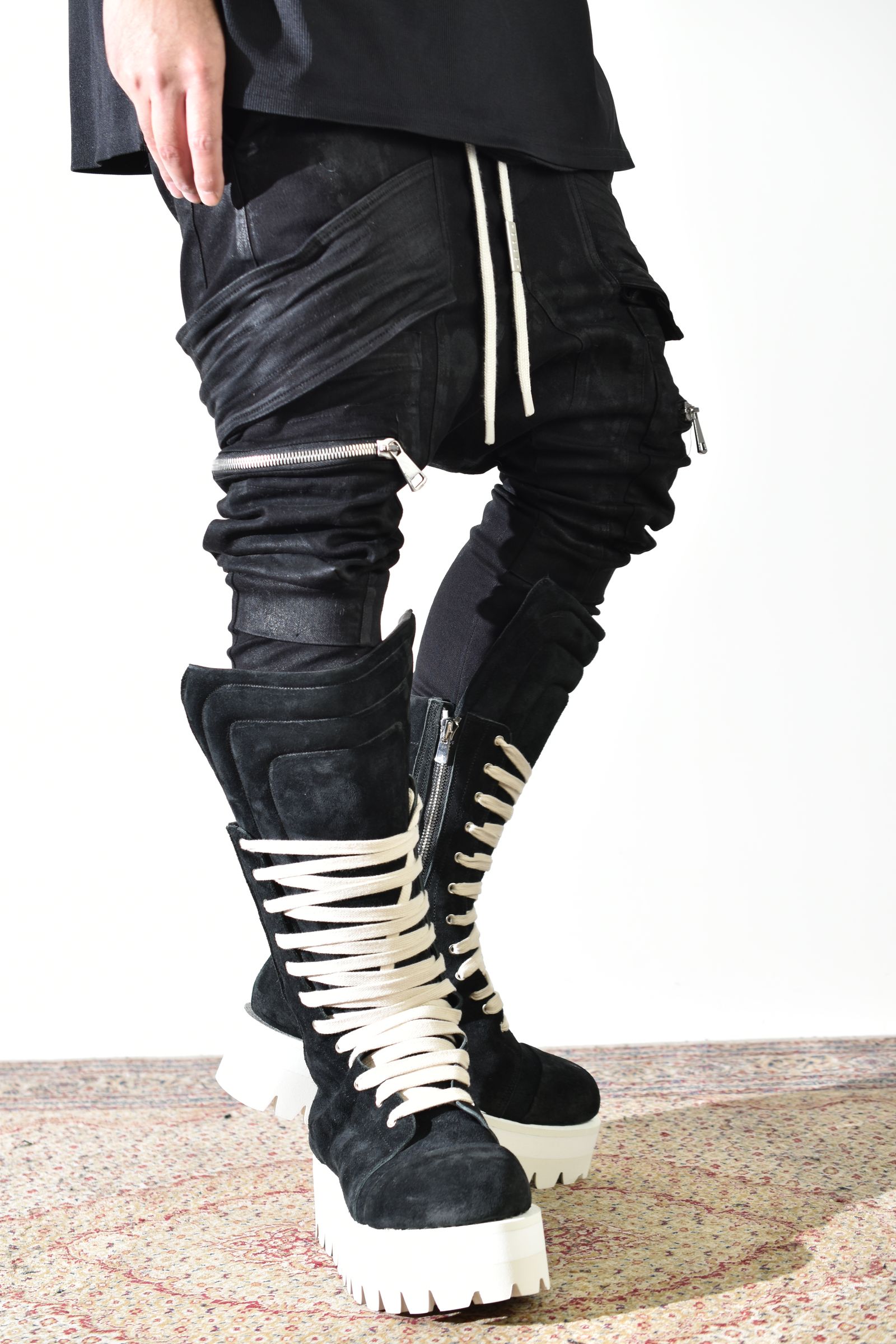Torqe High Boots"Black × White" / トルクハイブーツ"ブラック×ホワイト"