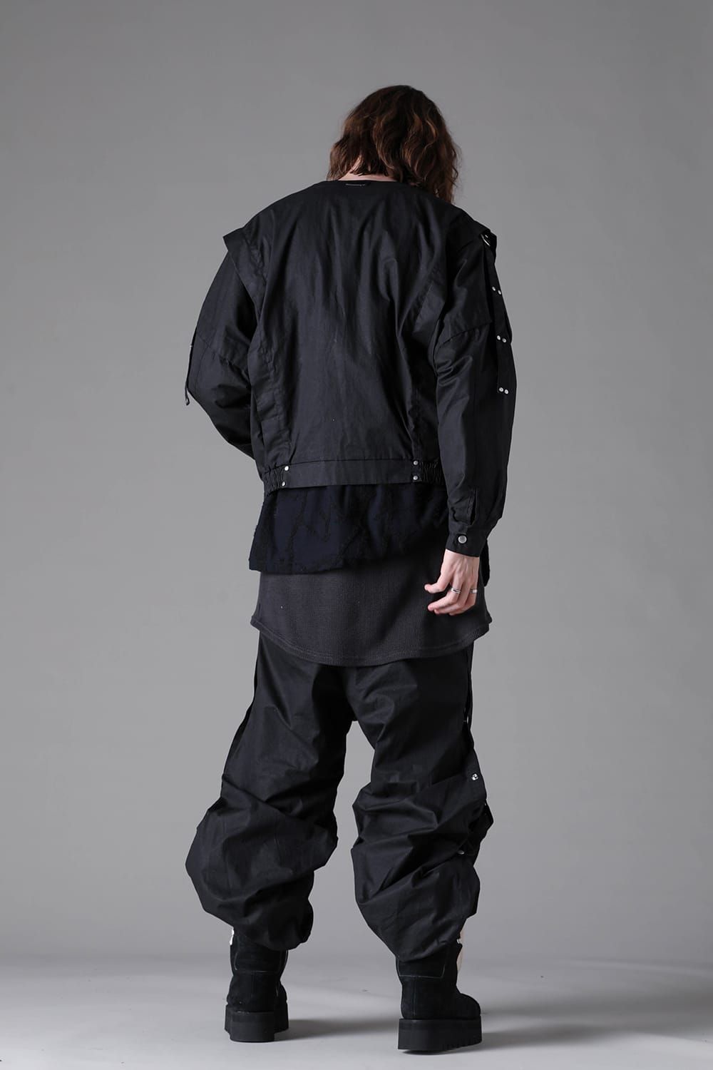 《2026AW先行予約》Collar Less Blouson"Black" / カラーレスブルゾン"ブラック"